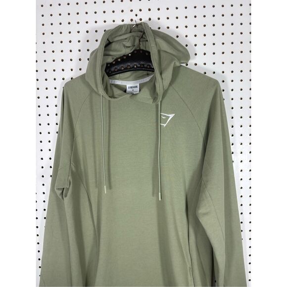 Gymshark mens light green critical pullover hoodie size M - Picture 4 of 10